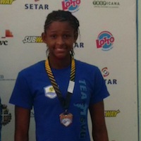 Shne Joachim (with CARIFTA Bronze medal)